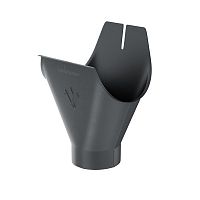 Воронка желоба Aquasystem (Аквасистем)  PU Matt RAL 7024 (Темно-серый) 90/125