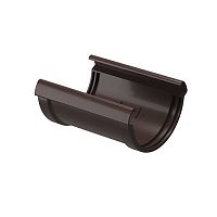 Соединитель желоба Docke Люкс 140/100 RAL 8019 шоколад