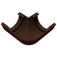 Угол желоба внешний 90 гр RUPLAST (РУПЛАСТ) Коричневый RAL 8017