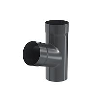 Тройник трубы Аквасистем 150/100 PU RAL 7024 серый