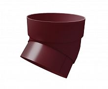 Колено трубы ПВХ Grand Line Стандарт 67 гр. 120/87 RAL 3005 бордо