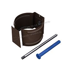 Держатель трубы D100 (на кирпич) Foramina Freeze (FRZ_D-01-DarkBrown\DarkBrown-0.6)