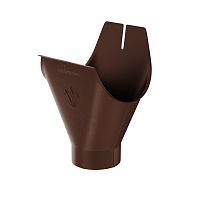 Воронка желоба Aquasystem (Аквасистем) PU MATT RAL 8017 (Коричневый) 90/125