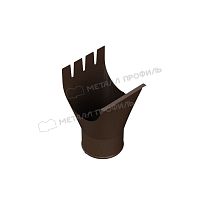 Воронка выпускная D125/100 Foramina Freeze (FRZ_D-01-DarkBrown\DarkBrown-0.6)