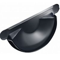 Заглушка желоба Grand Line 125/90 RAL 7024 серый