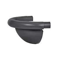 Заглушка полукруглая Аквасистем 150/100 PU RAL 7024 серый